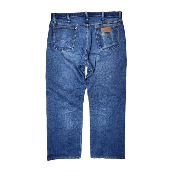 Wrangler Jeans Mens 36x30 13MWZ Denim Cowboy Western Chore Workwear Blue Collar - Picture 2 of 8